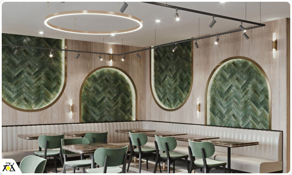 طراحی دیوار کافه